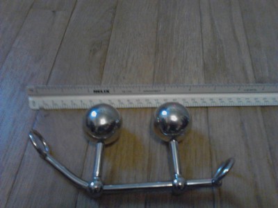 Assembled slit rod with vag &amp; anal balls